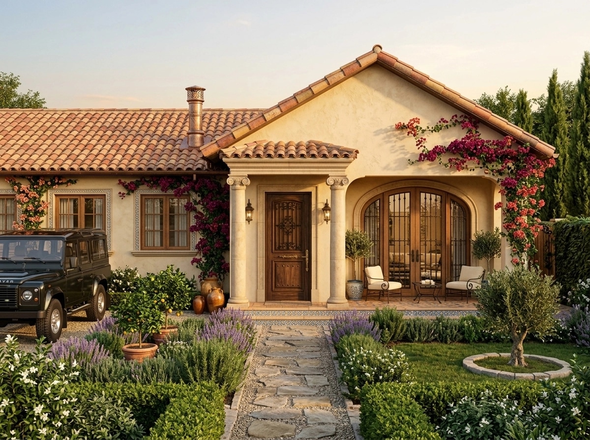 Facade design in Mediterranean Facade style — Facade by GenRoom AI