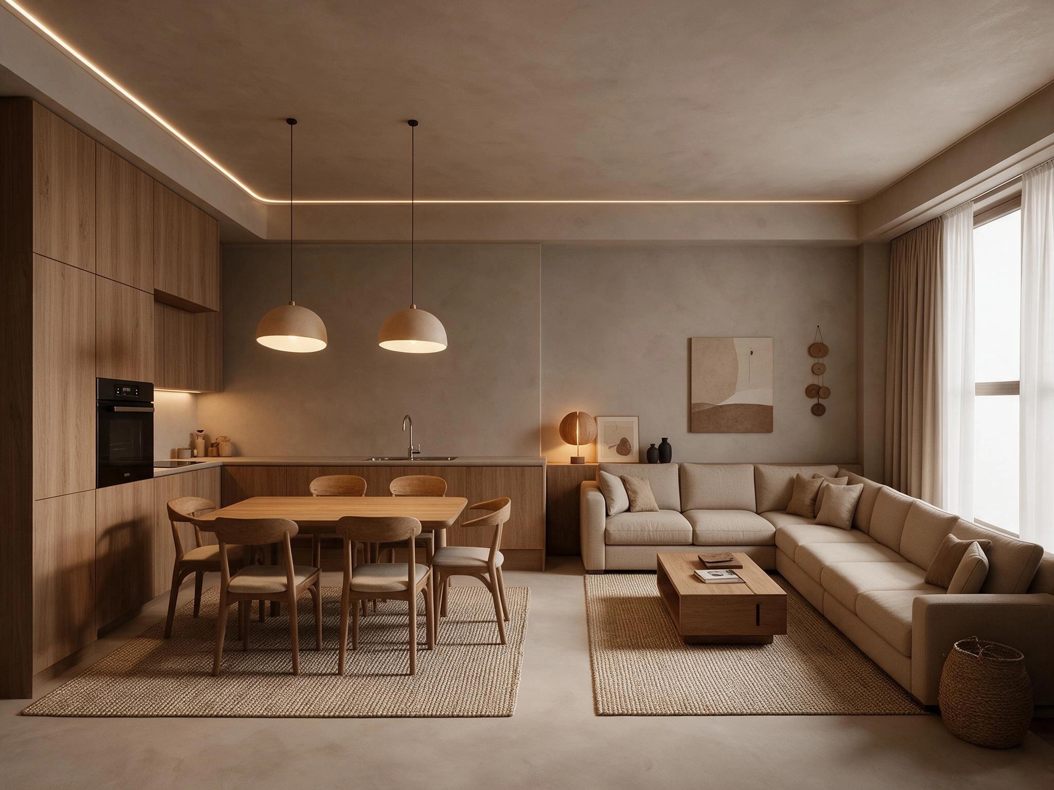Interior design in Contemporary style — Living Room by GenRoom AI