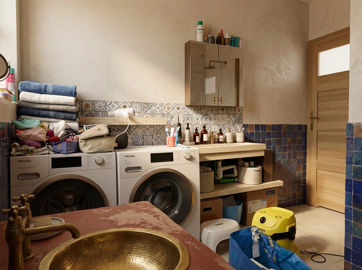 Interior design in Mediterranean style — Bathroom by GenRoom AI