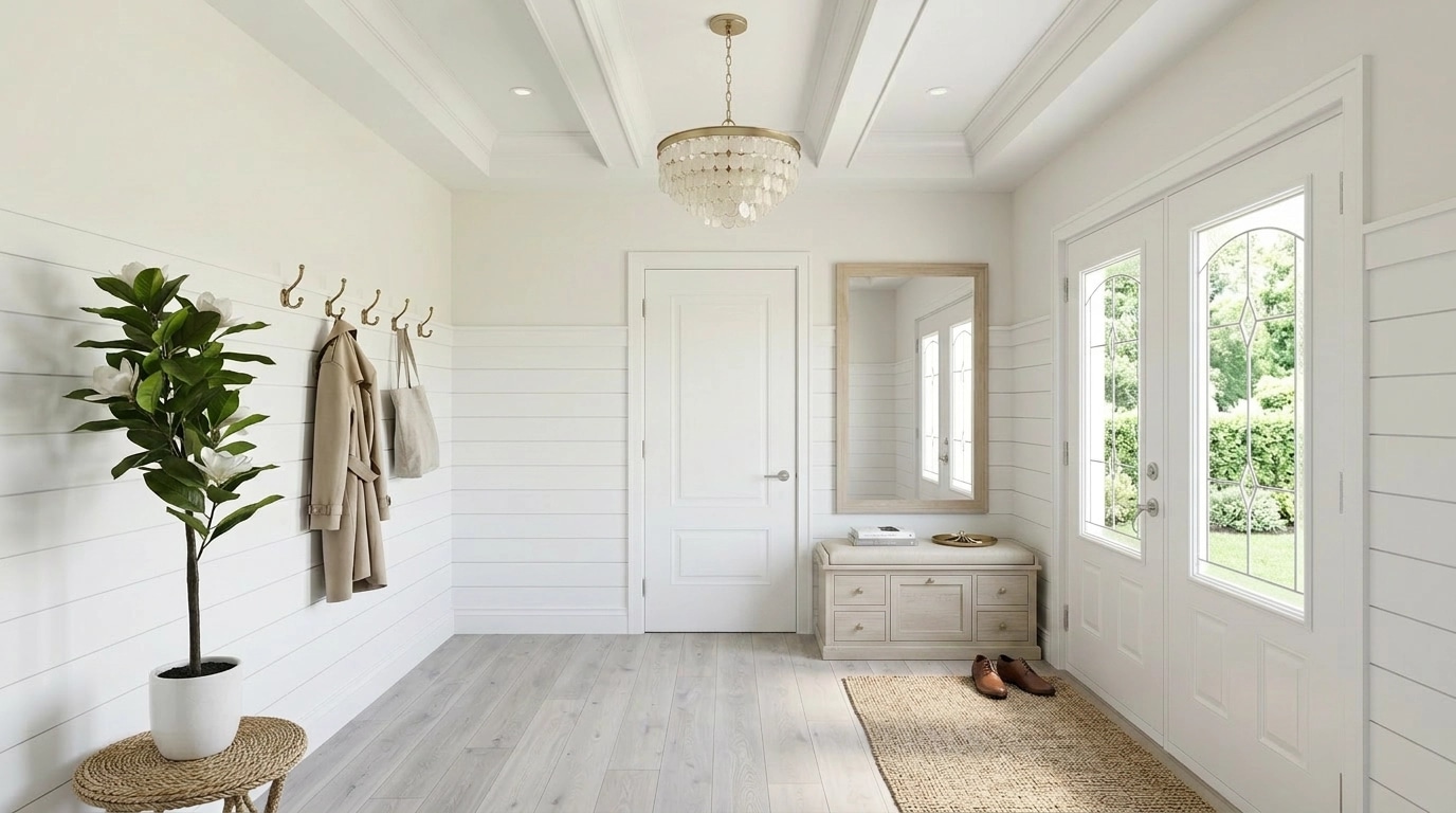 Hallway interior in Modern Farmhouse style — photo by GenRoom AI