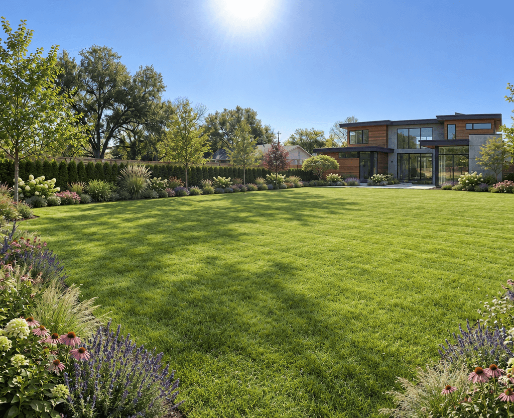 Landscape design in Eco Natural Garden style — Yard by GenRoom AI