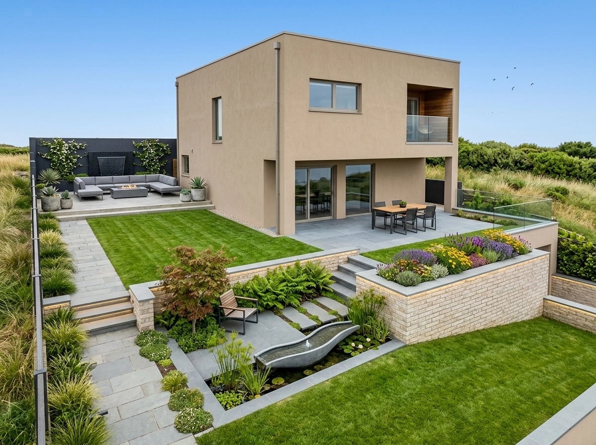 Contemporary Yard Yard design — yard photo by GenRoom AI