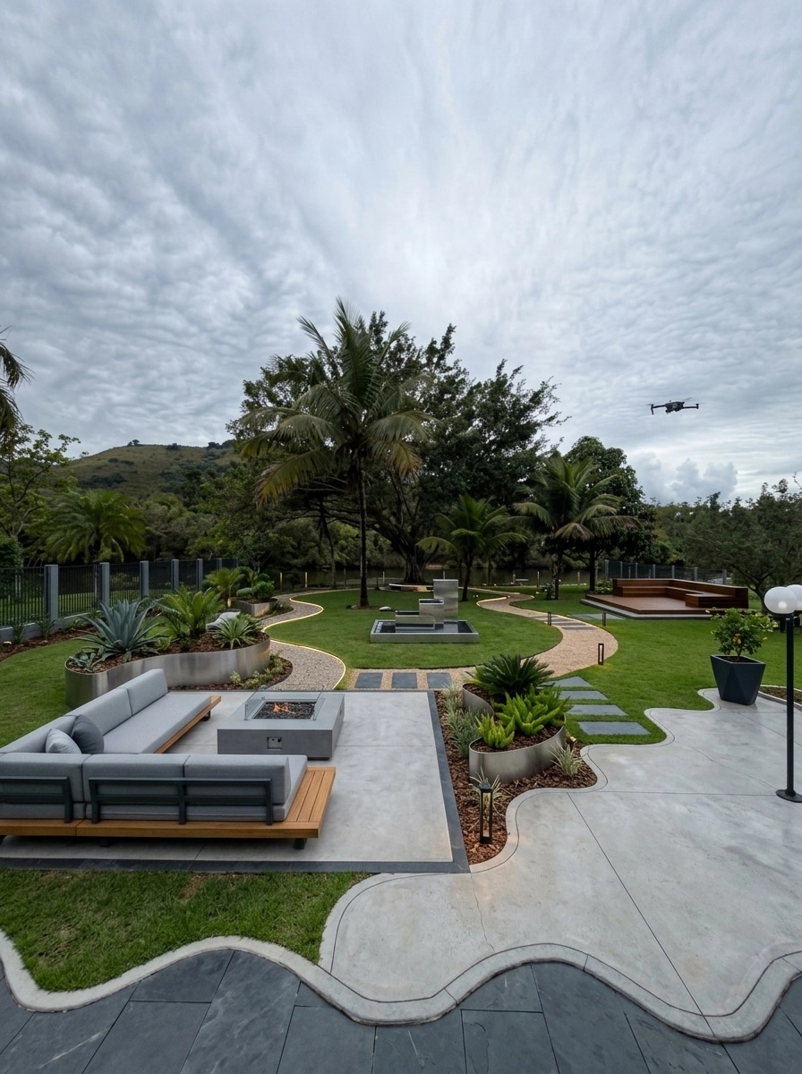 Contemporary Yard Yard design — yard photo by GenRoom AI