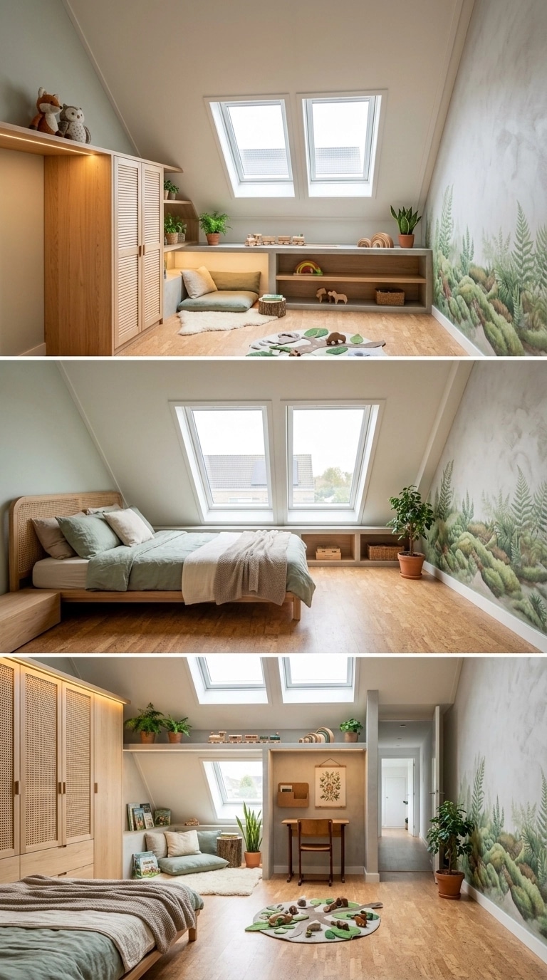 Biophilic Kids Room design — interior photo by GenRoom AI