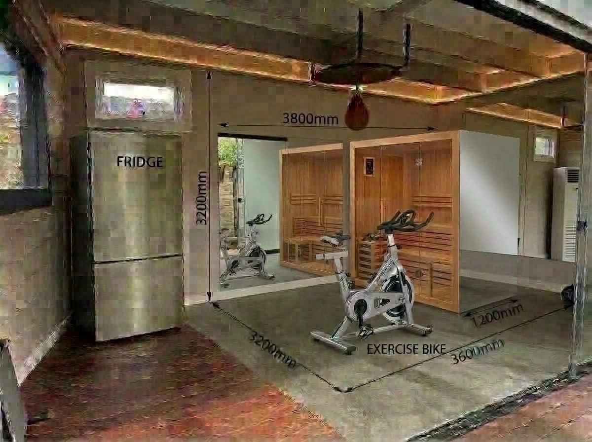 Interior design in Contemporary style — gym by GenRoom AI