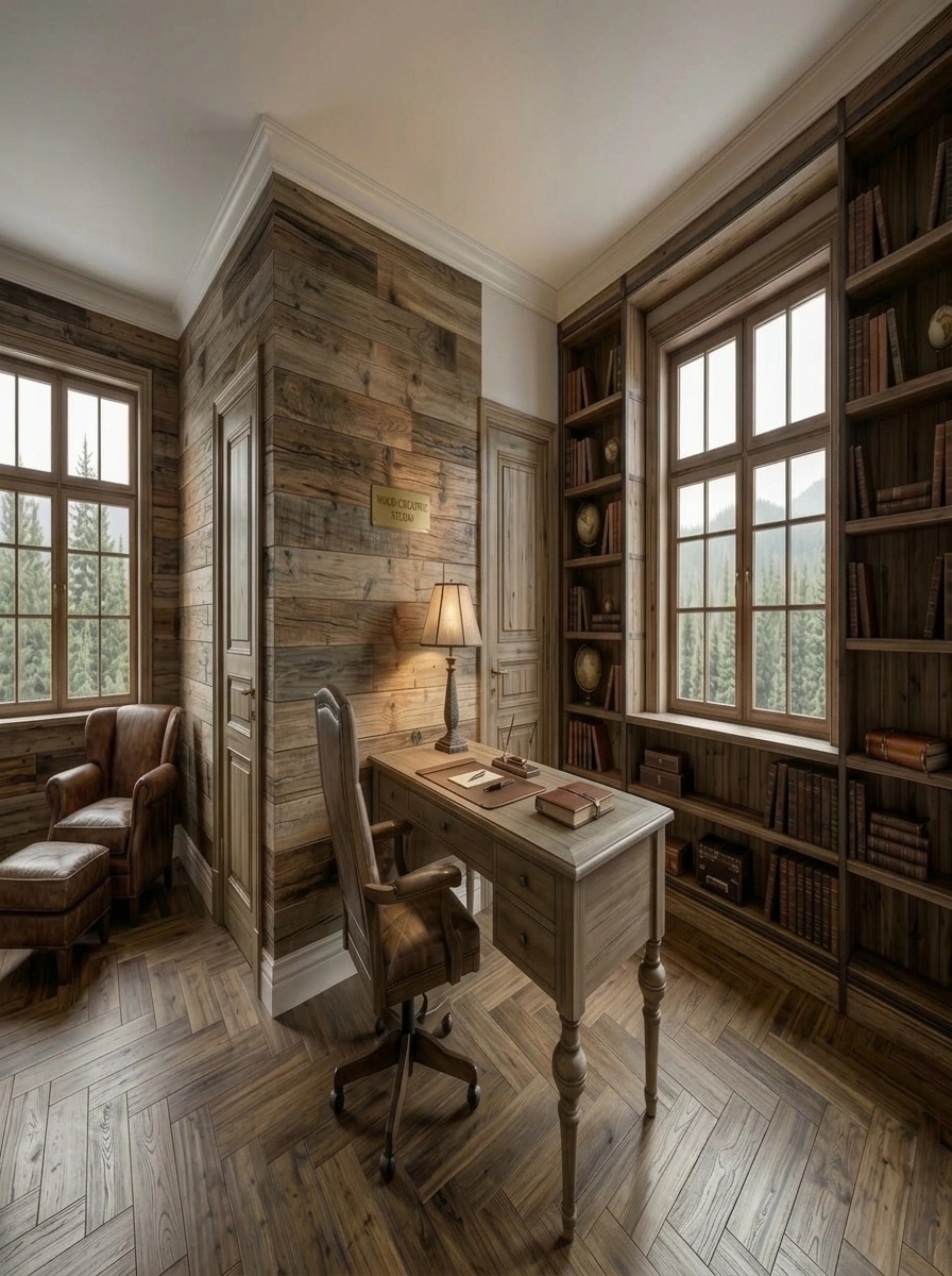 Rustic Ufficio design — interior photo by GenRoom AI