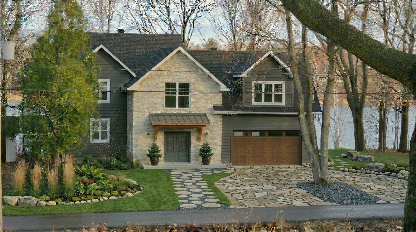 Landscape design in Eco Natural Garden style — Yard by GenRoom AI