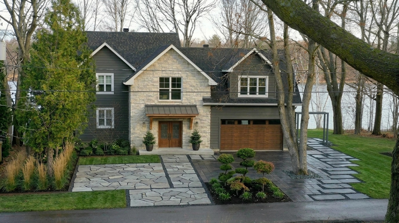 Landscape design in Minimalist Yard style — Yard by GenRoom AI