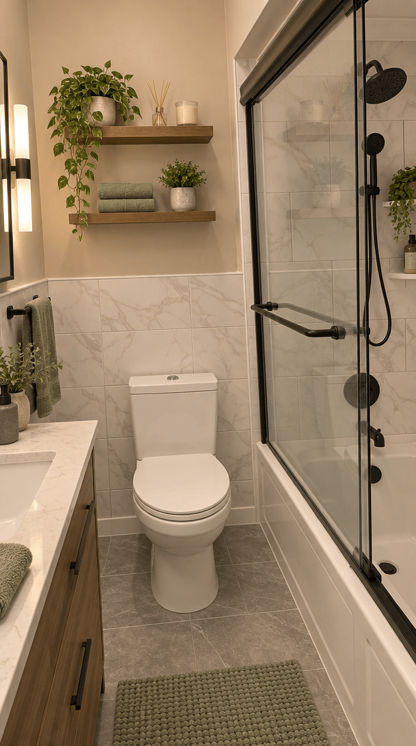 Bathroom interior in no_style style — photo by GenRoom AI