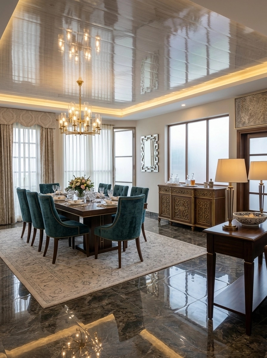 Interior design in Transitional style — dining_room by GenRoom AI