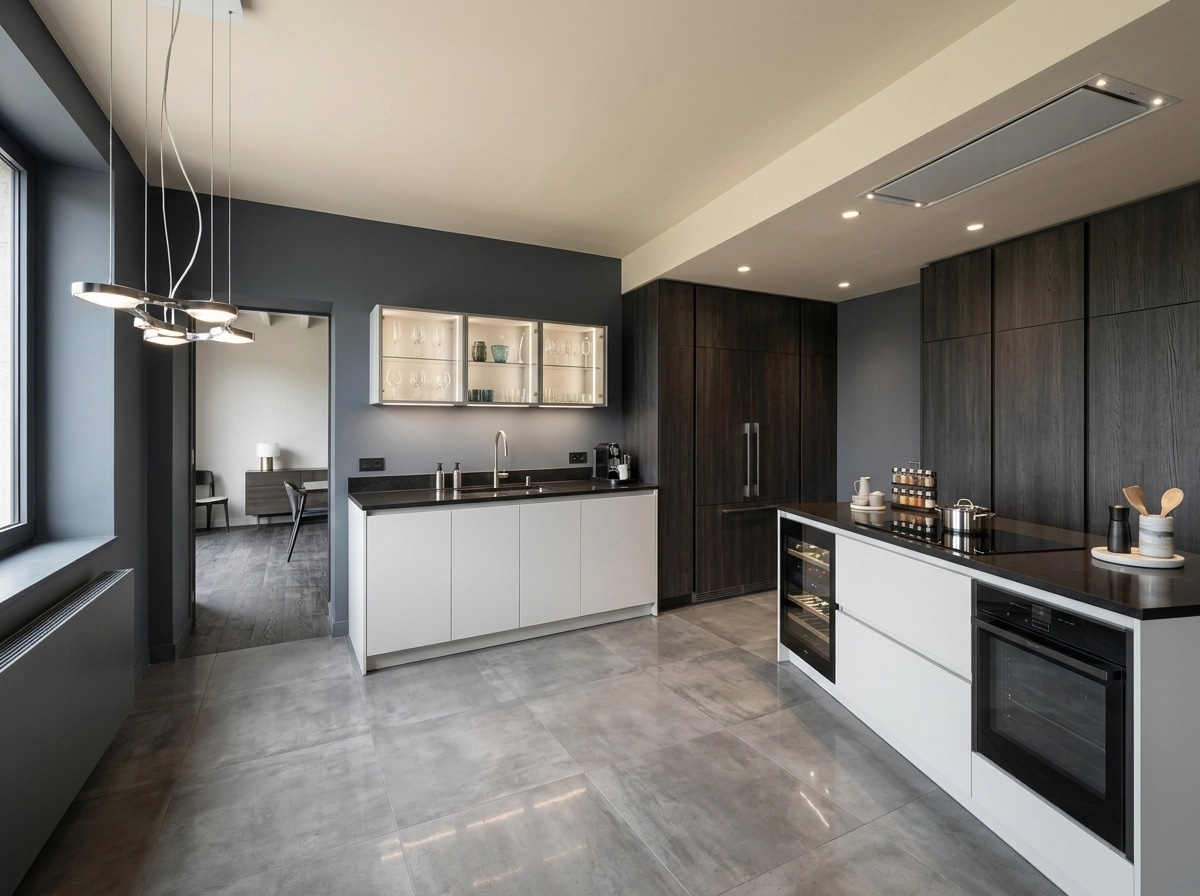 Kitchen interior in Contemporary style — photo by GenRoom AI