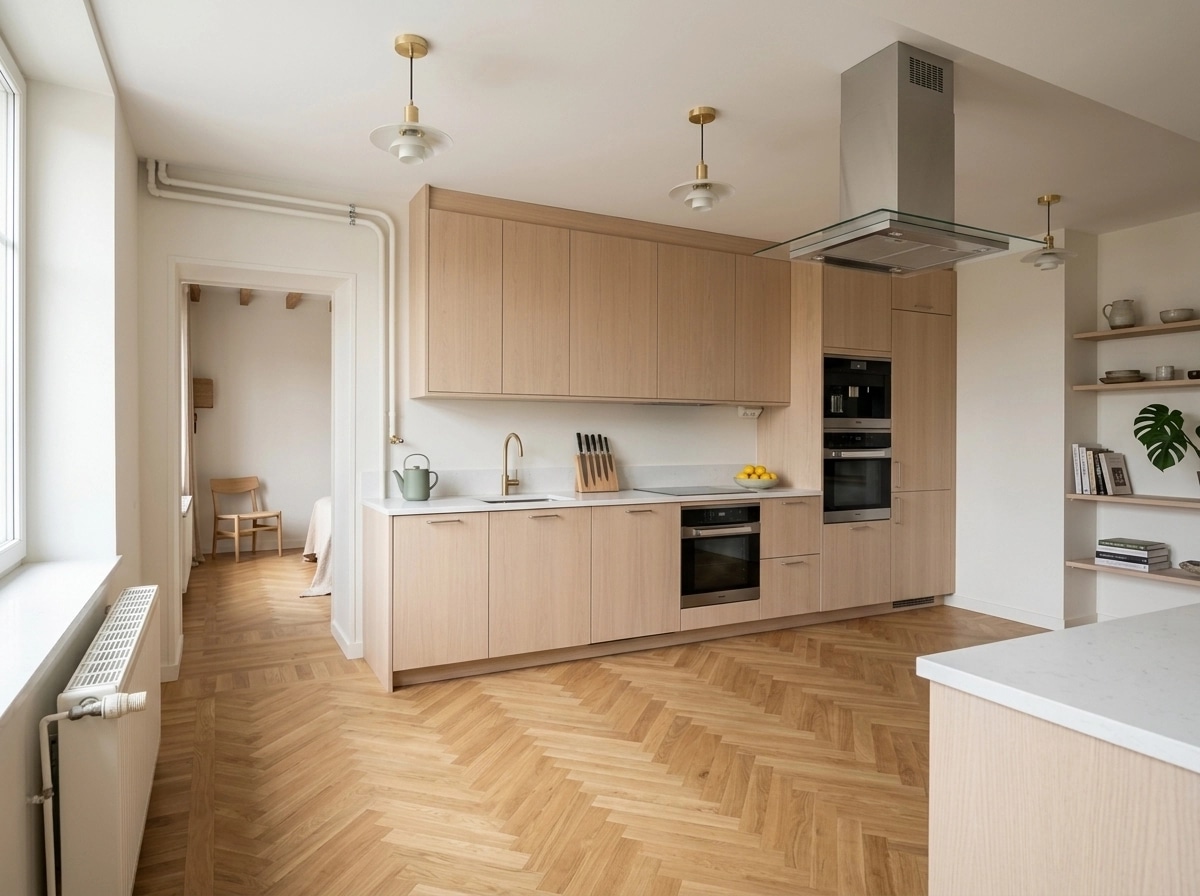 Interior design in Scandinavian style — Kitchen by GenRoom AI