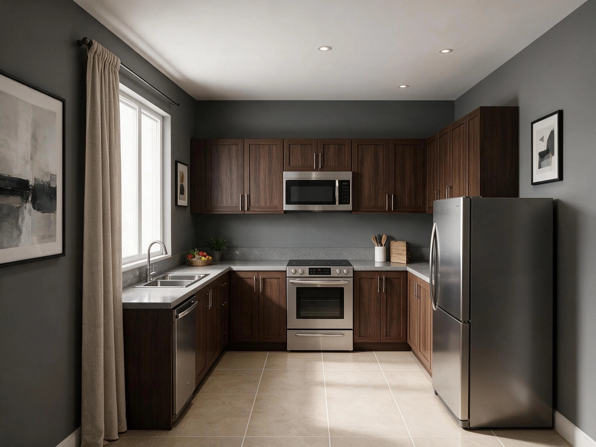Kitchen interior in Contemporary style — photo by GenRoom AI