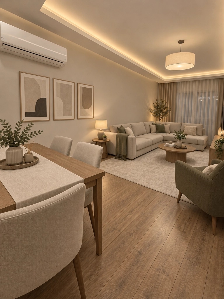 Interior design in Minimalism style — Living Room by GenRoom AI