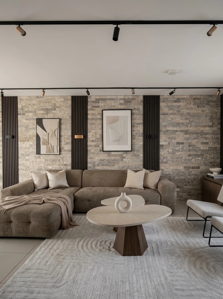 Minimalism Living Room design — interior photo by GenRoom AI