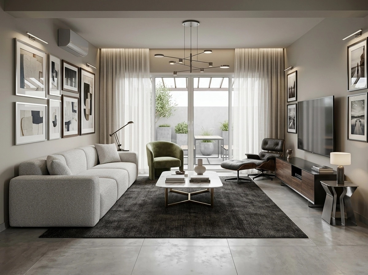 Interior design in Contemporary style — Living Room by GenRoom AI