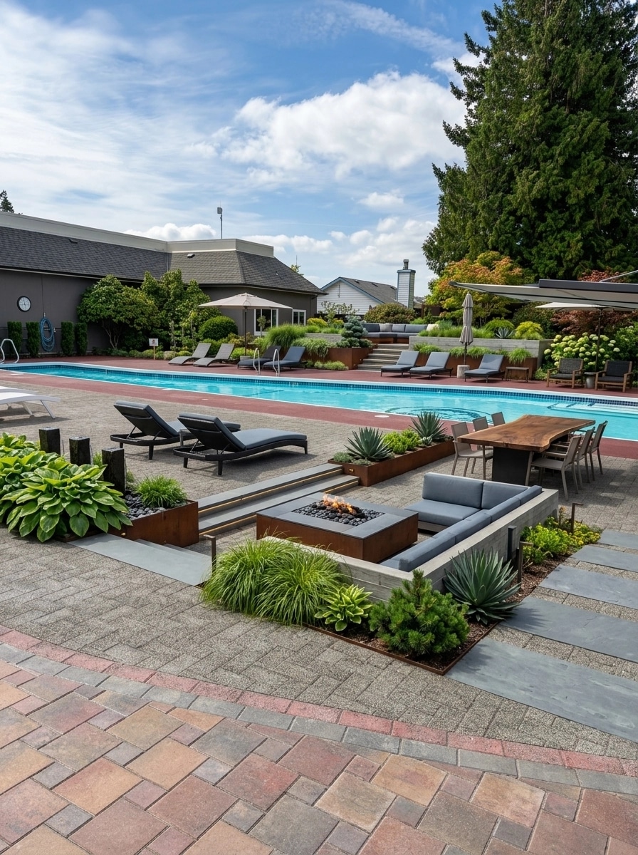 Landscape design in Contemporary Yard style — Yard by GenRoom AI