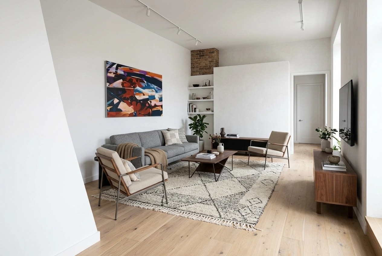 Scandinavian Living Room design — interior photo by GenRoom AI
