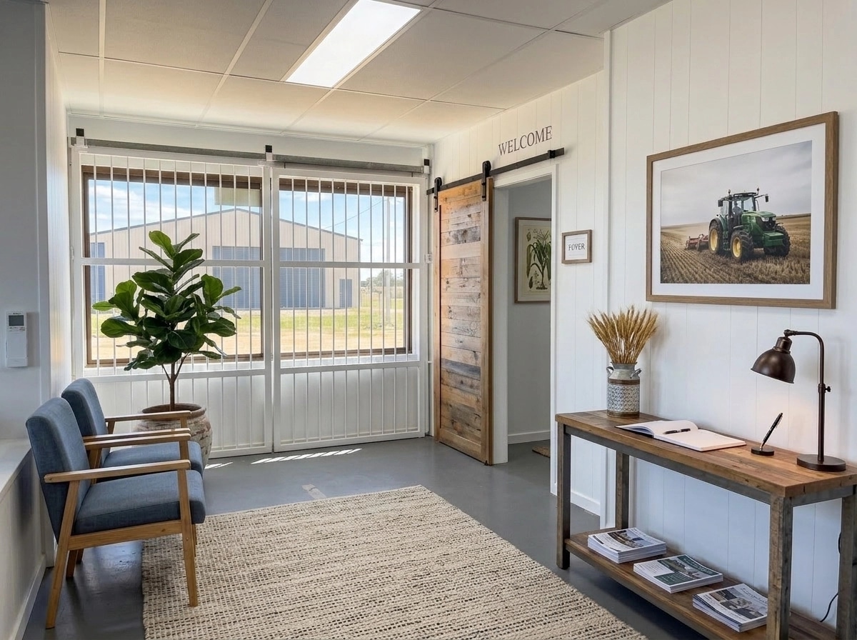 Interior design in Modern Farmhouse style — office_space by GenRoom AI