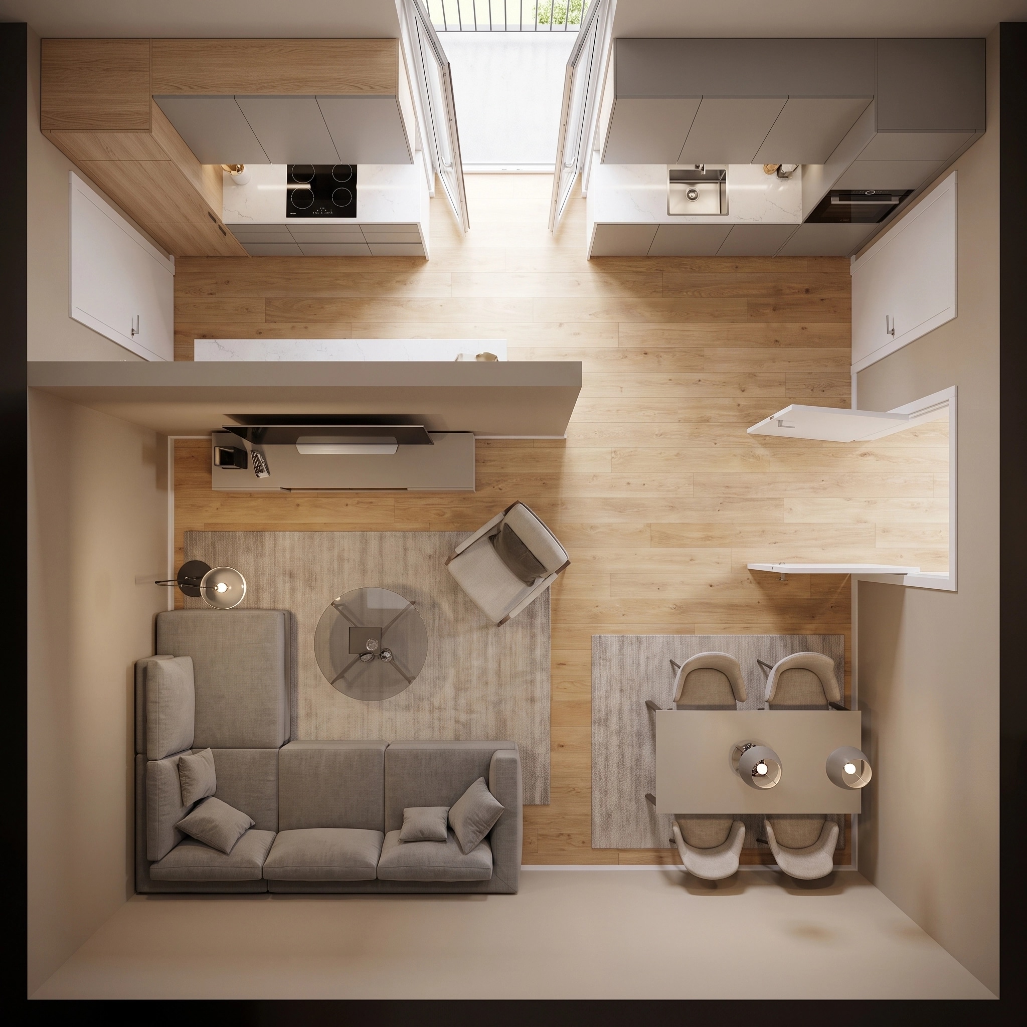 Interior design in Contemporary style — Living Room by GenRoom AI