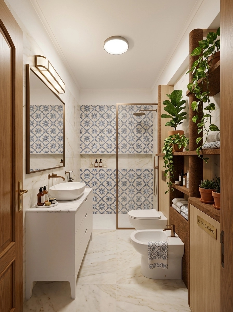 Portuguese Modern الحمام design — interior photo by GenRoom AI