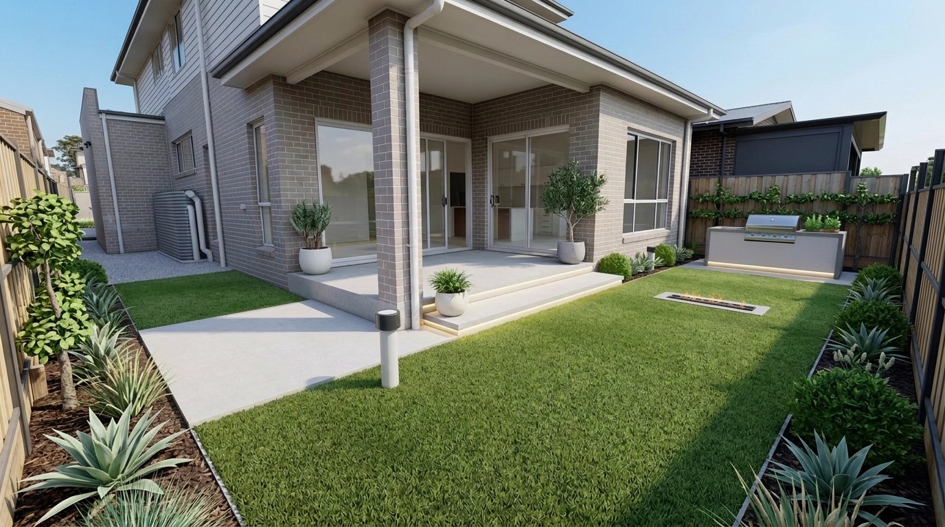 Landscape design in Contemporary Yard style — Yard by GenRoom AI