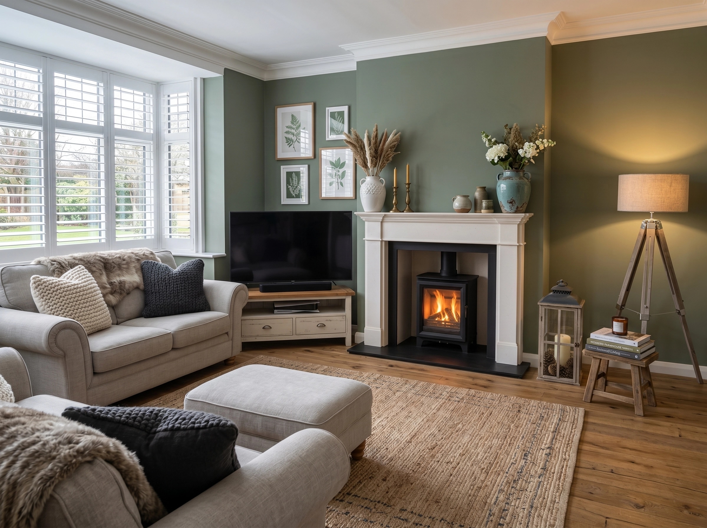 Modern Farmhouse Living Room design — interior photo by GenRoom AI