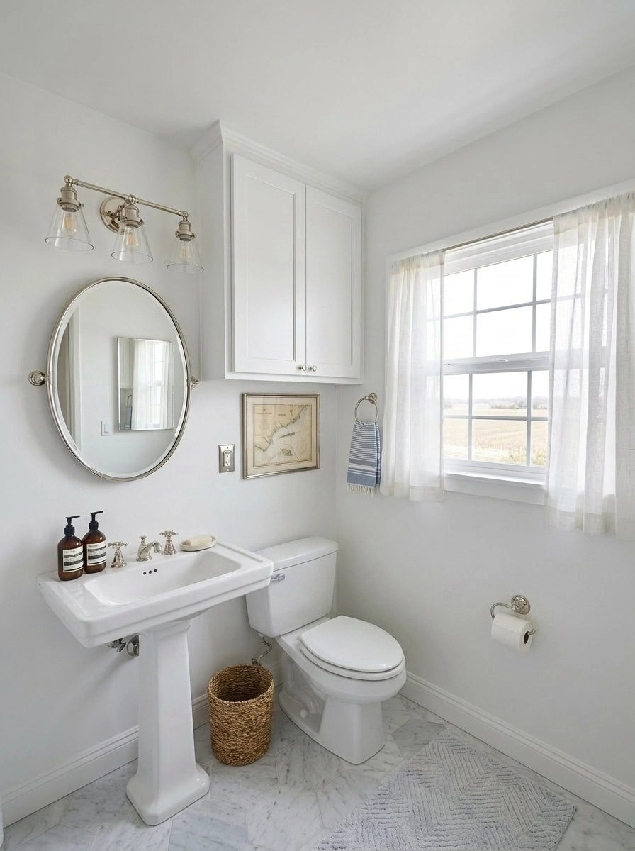 Interior design in Coastal / Hamptons style — Bathroom by GenRoom AI
