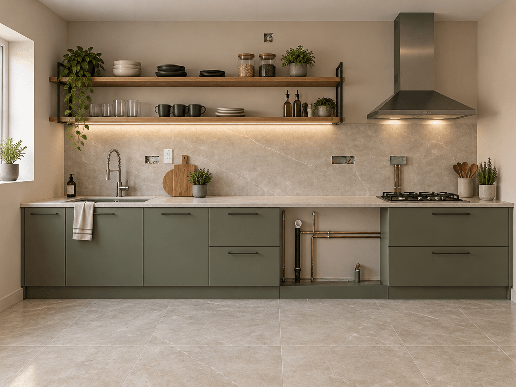 Kitchen interior in no_style style — photo by GenRoom AI