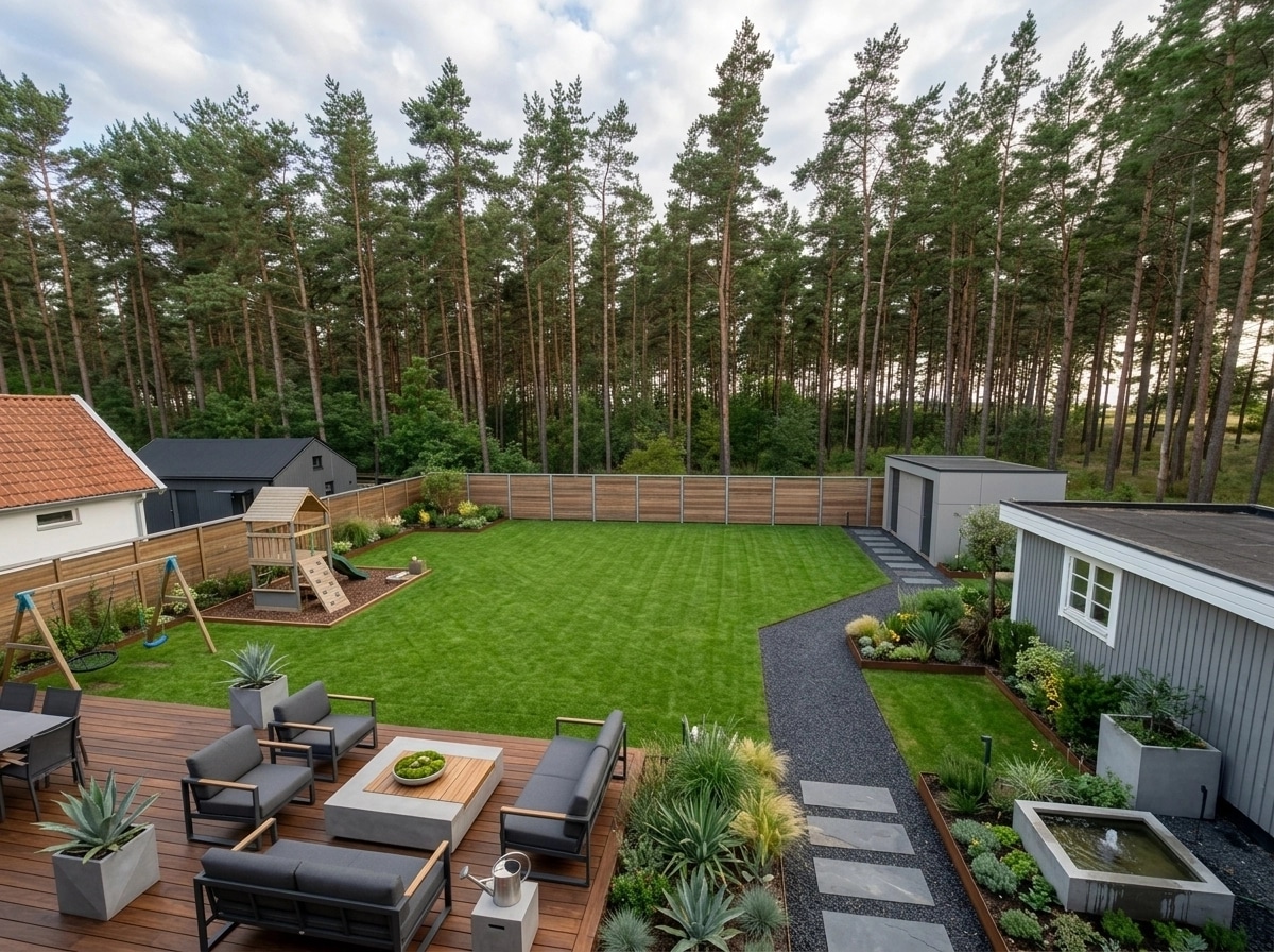 Contemporary Yard Yard design — yard photo by GenRoom AI