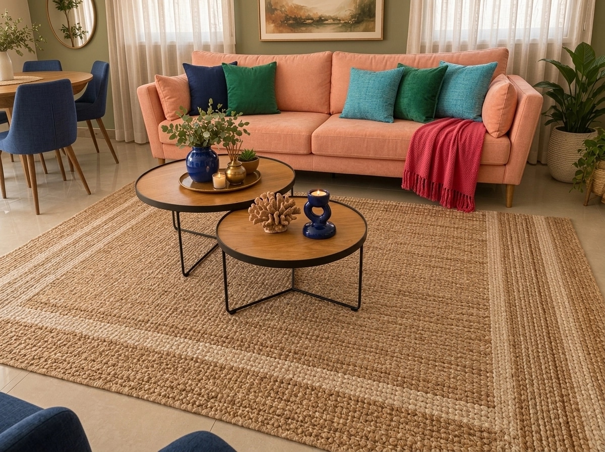 Rustic Living Room design — interior photo by GenRoom AI