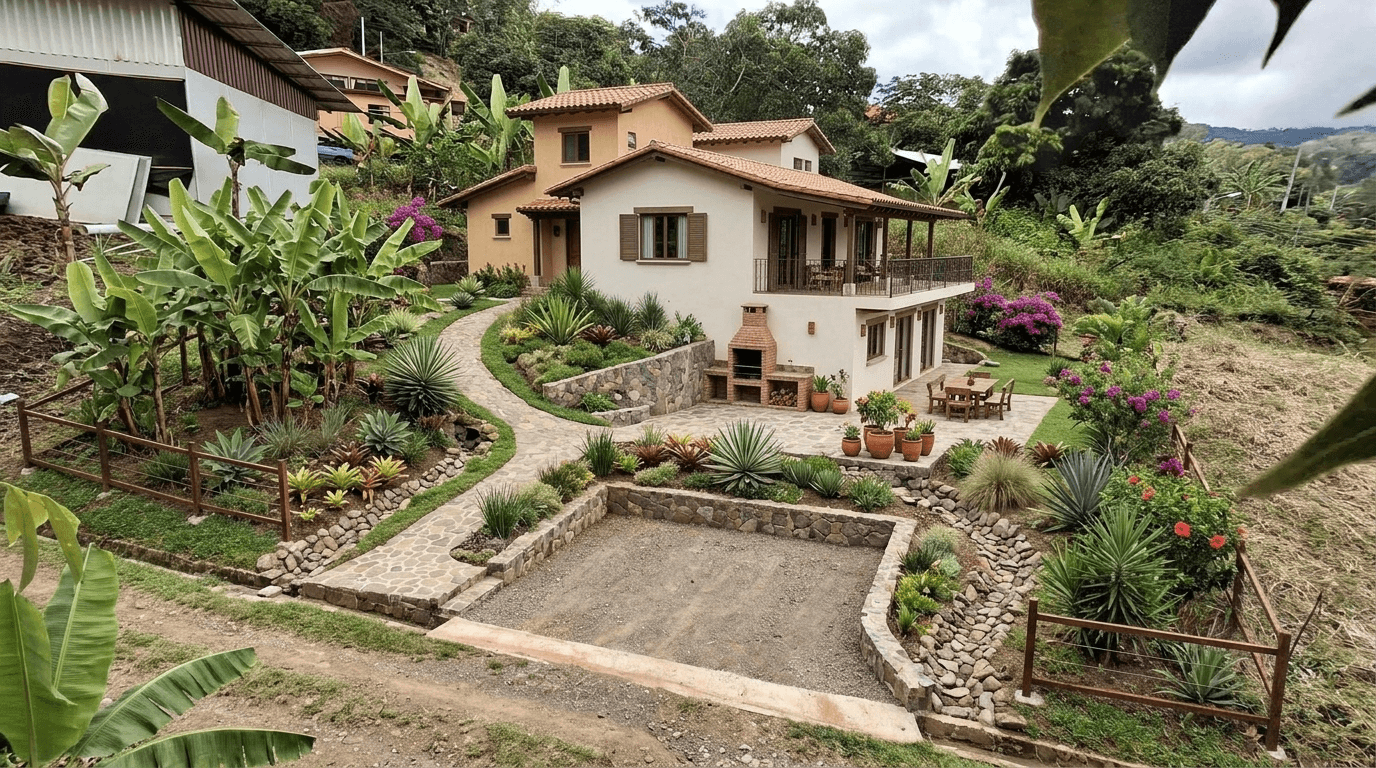 Yard design in no_style style — photo by GenRoom AI
