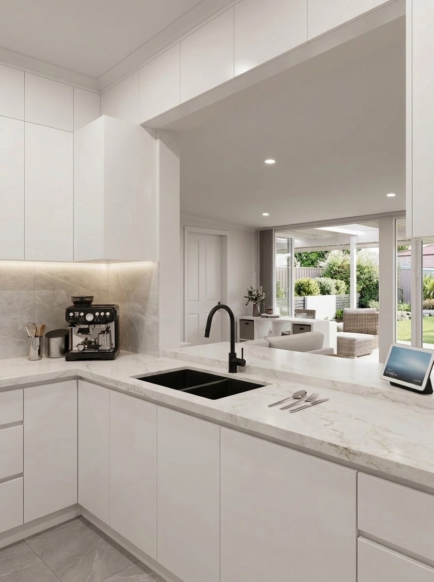 Kitchen interior in Contemporary style — photo by GenRoom AI