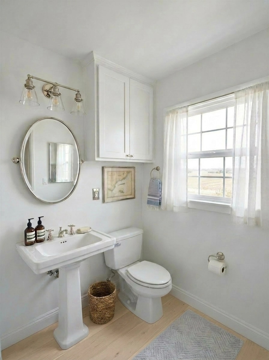 Interior design in Coastal / Hamptons style — Bathroom by GenRoom AI