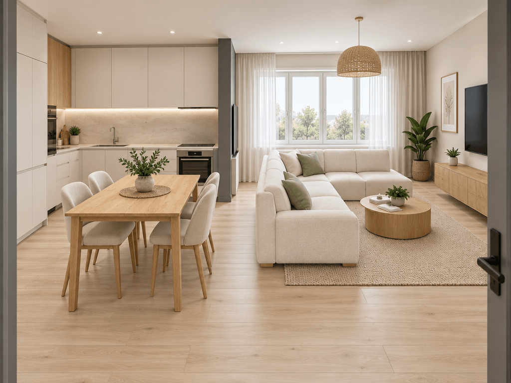 Interior design in Scandinavian style — Living Room by GenRoom AI