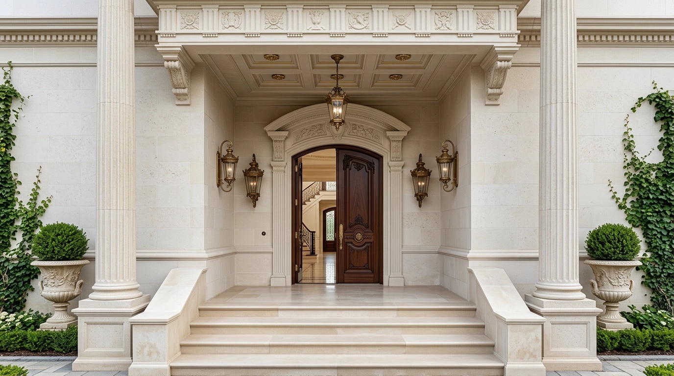 Neoclassic Facade Facade design — facade photo by GenRoom AI