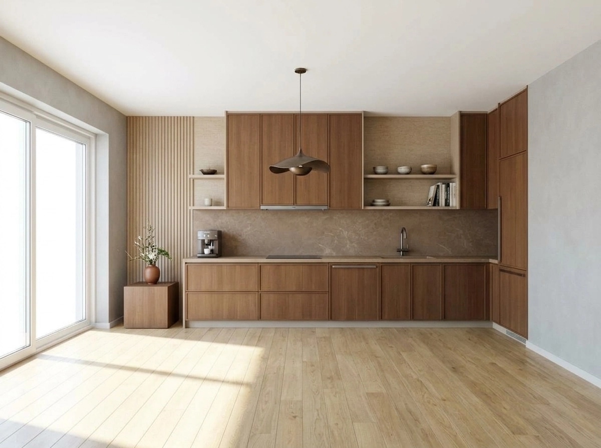 Japandi Kitchen design — interior photo by GenRoom AI