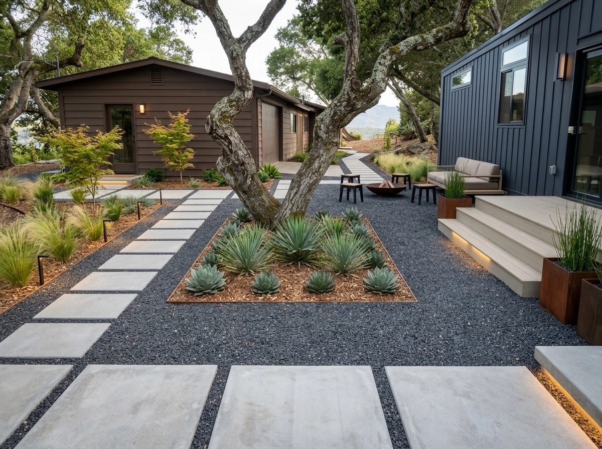 Landscape design in Minimalist Yard style — Yard by GenRoom AI