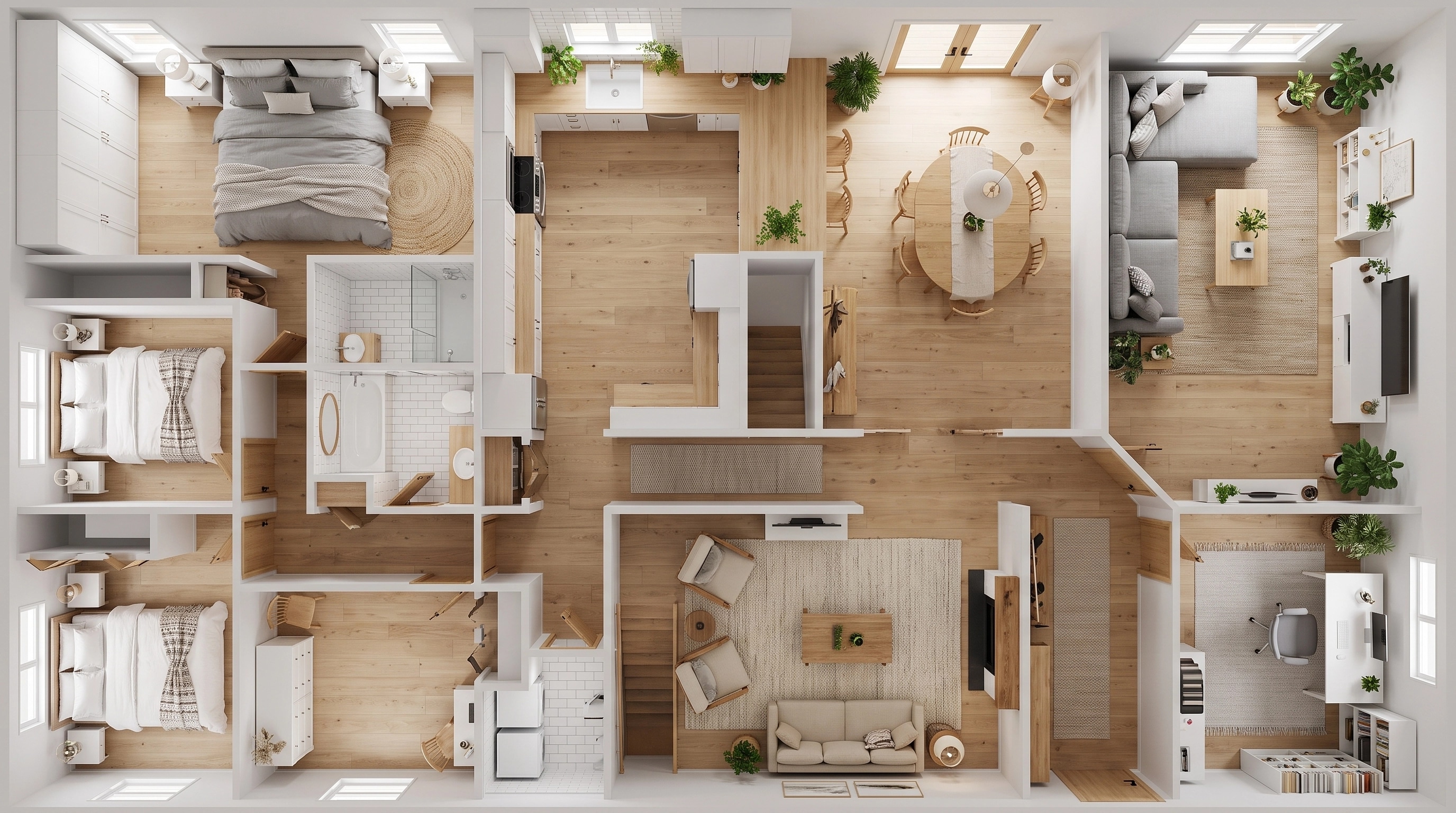 Scandinavian Living Room design — interior photo by GenRoom AI