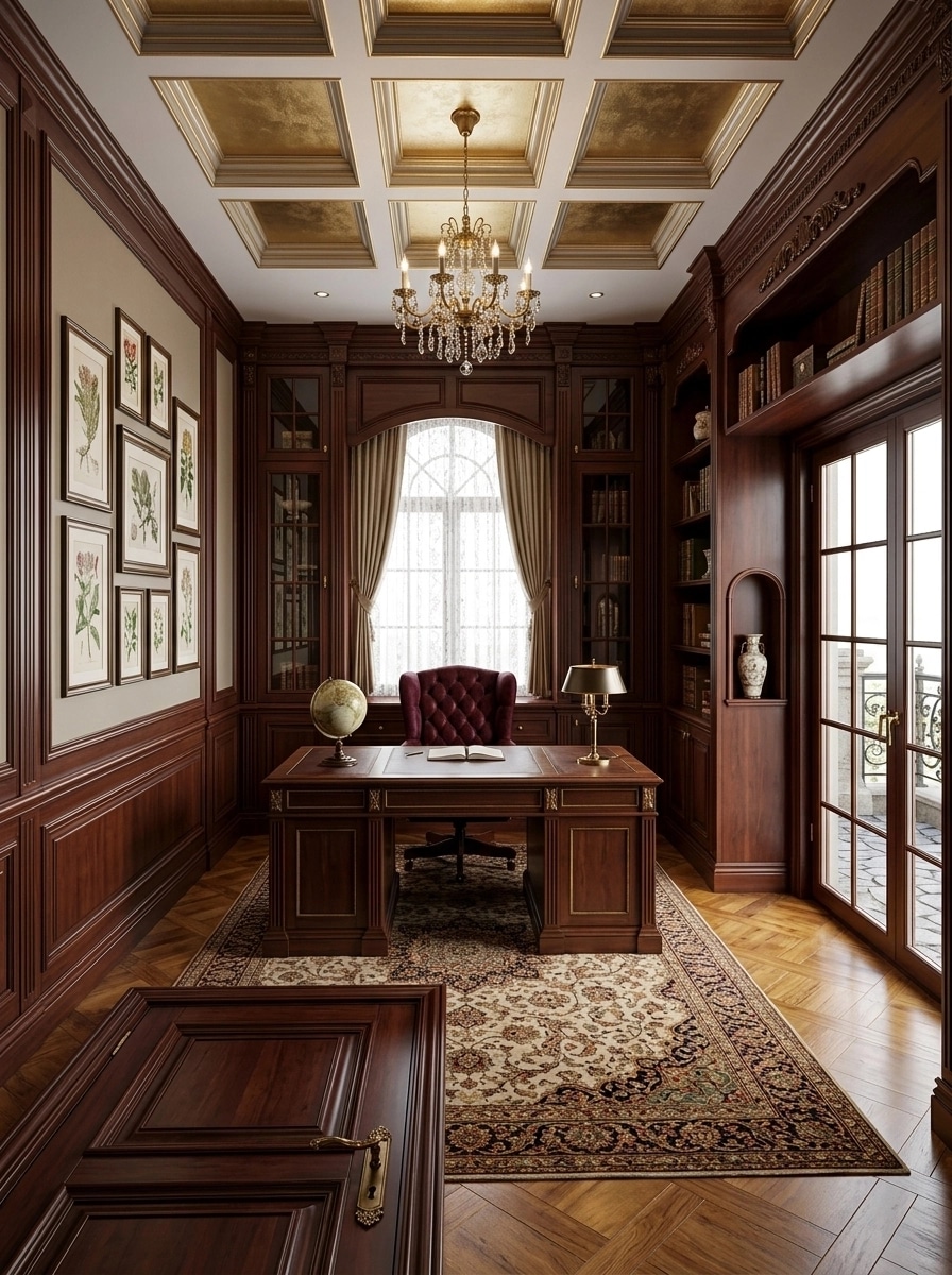 Interior design in Classic style — home_office by GenRoom AI