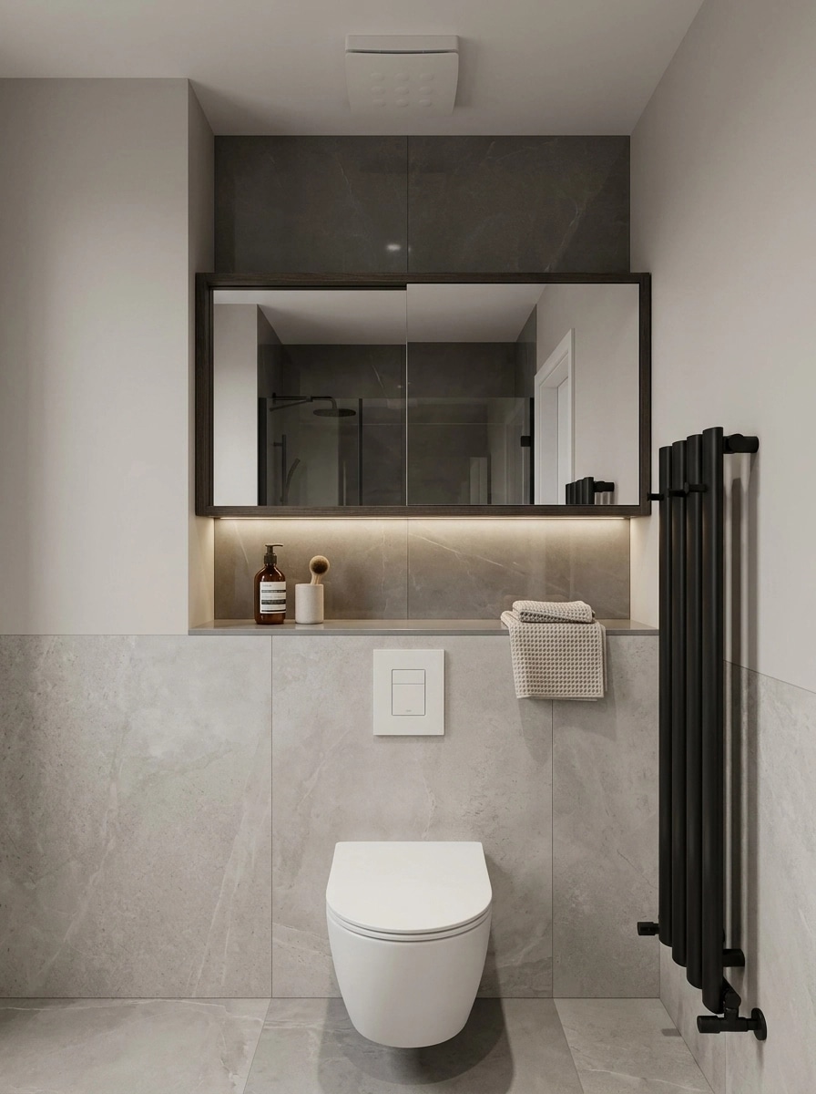 Bathroom interior in Contemporary style — photo by GenRoom AI
