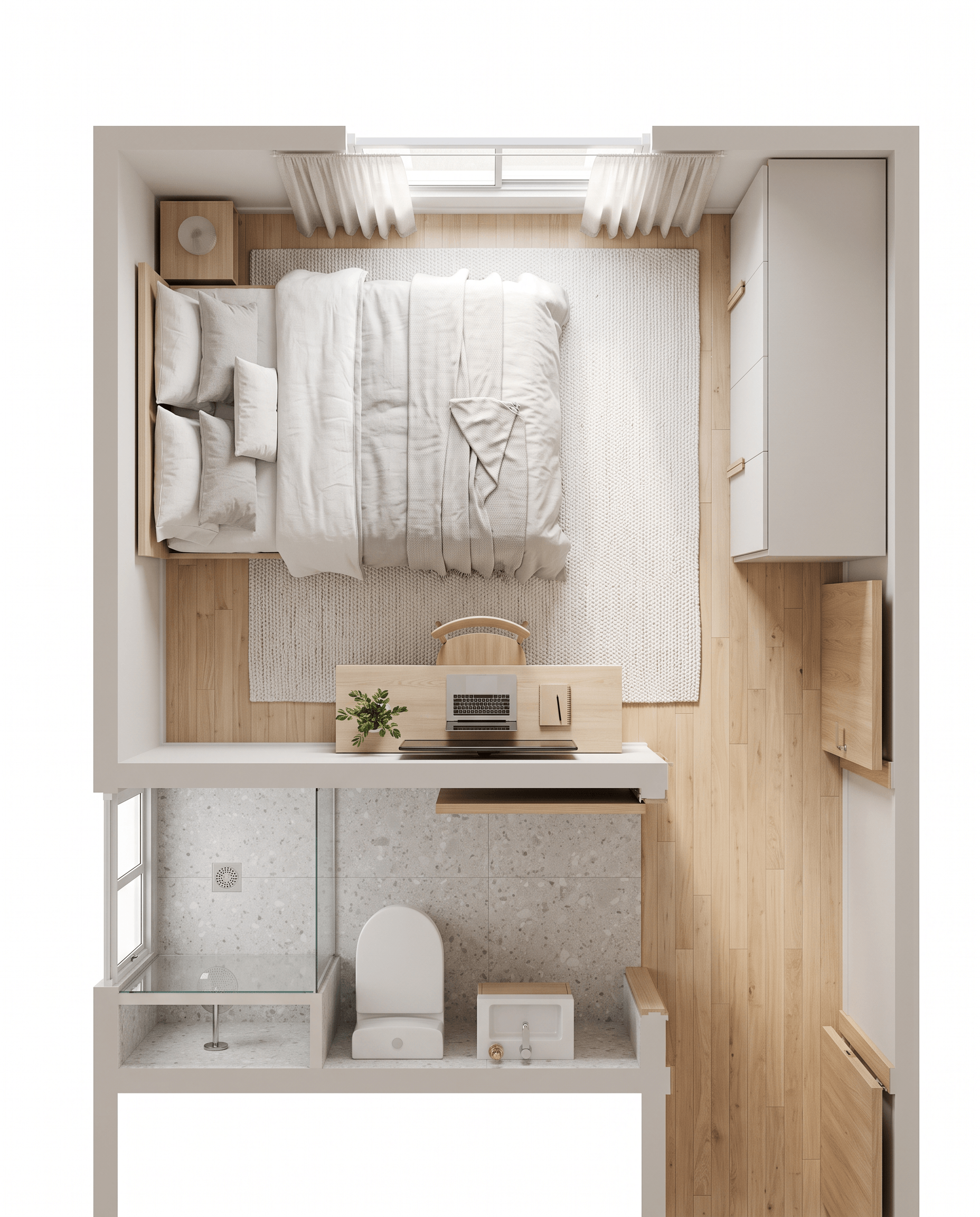 Interior design in Scandinavian style — Living Room by GenRoom AI