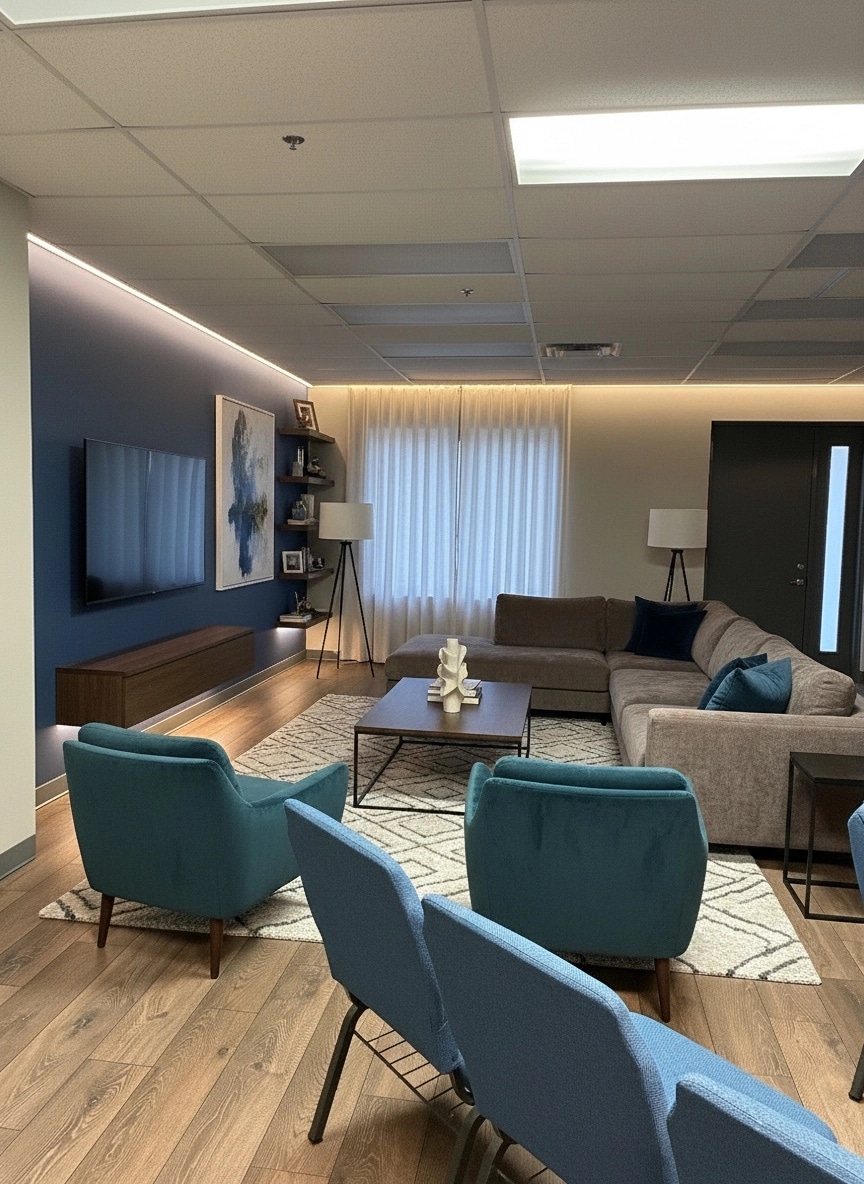 Interior design in Contemporary style — Living Room by GenRoom AI