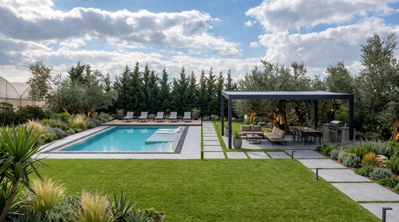 Contemporary Yard Yard design — yard photo by GenRoom AI