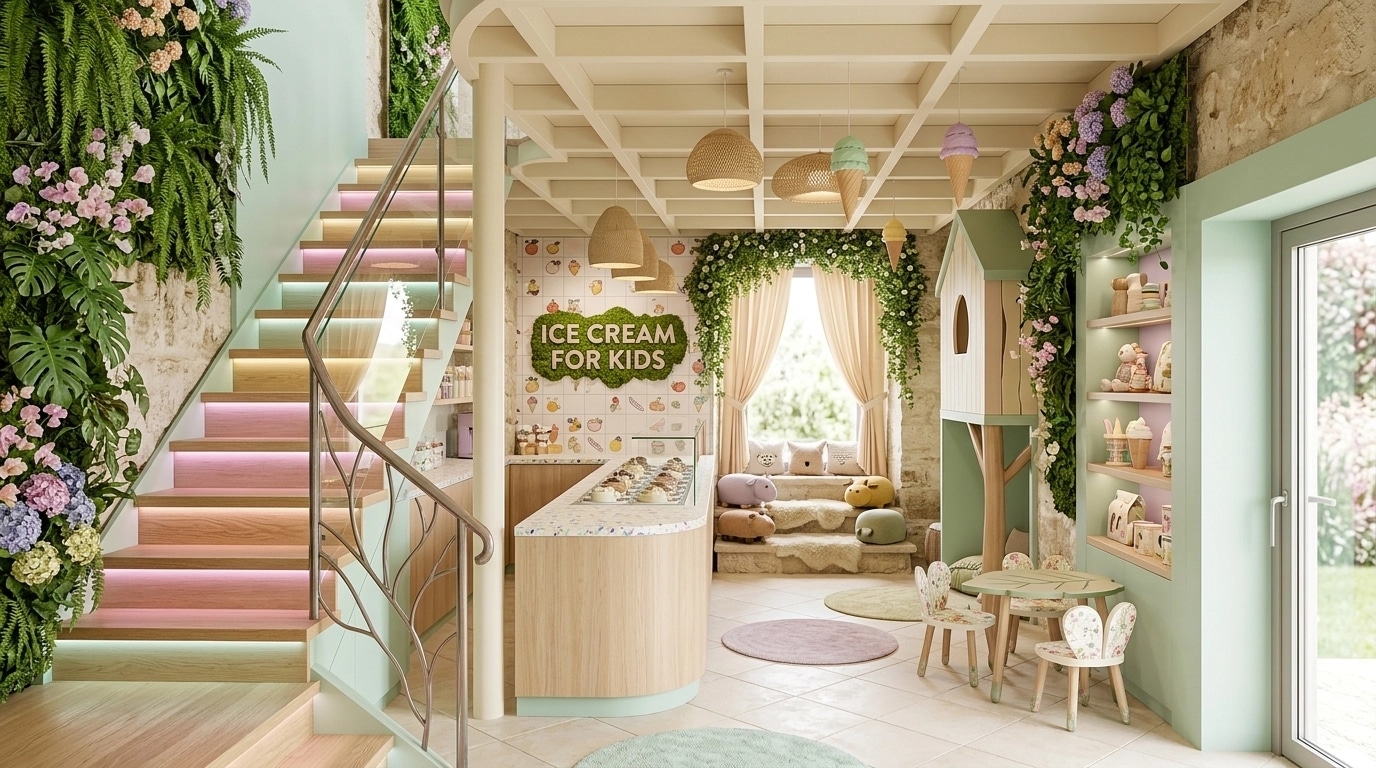 Interior design in Biophilic style — Kids Room by GenRoom AI