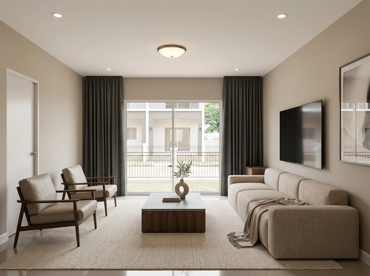 Minimalism Living Room design — interior photo by GenRoom AI