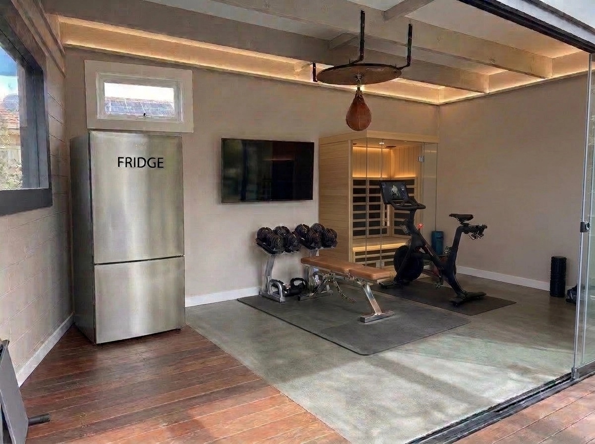 Interior design in Contemporary style — gym by GenRoom AI