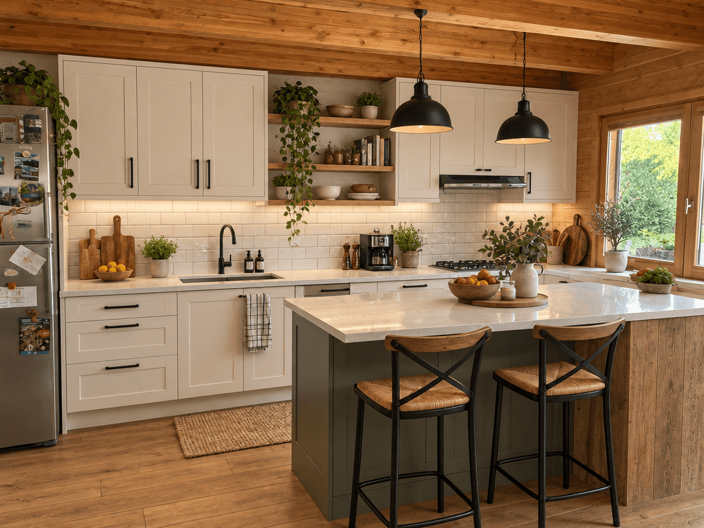Interior design in Modern Farmhouse style — Kitchen by GenRoom AI