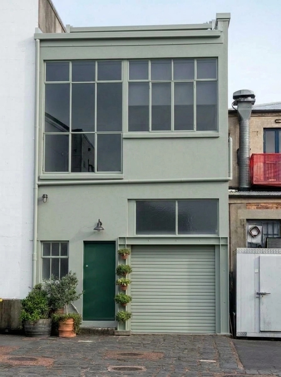 Facade design in Loft Facade style — photo by GenRoom AI