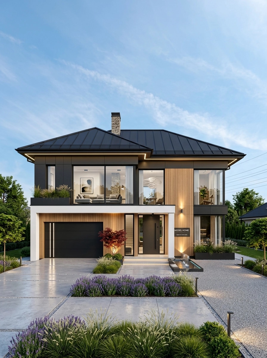 Contemporary Facade Қасбет design — facade photo by GenRoom AI